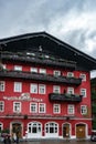 ST. WOLFGANG, SALZKAMMERGUT/AUSTRIA - SEPTEMBER 16 : Highly Decorated Building and Bar in St Wolfgang Austria on September