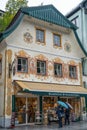 ST. WOLFGANG, SALZKAMMERGUT/AUSTRIA - SEPTEMBER 16 : Highly Decorated Building and Shop in St Wolfgang Austria on September 16, 2