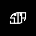 STA letter logo design on black background. STA creative initials letter logo concept. STA letter design