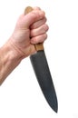 Stabbing with a Kitchen Knife Royalty Free Stock Photo