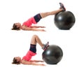 Stability Ball Exercise Royalty Free Stock Photo