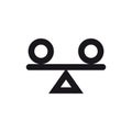 Stability icon, vector illustration. Royalty Free Stock Photo