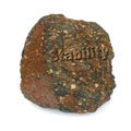 Stability - large stone