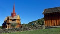 Stabkirche in Norwegen Royalty Free Stock Photo