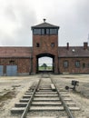 Stable access with tracks to the prison camp and extermination