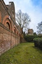 The Stable Block and the tower of the Church of Saint Dunstan`s in Cranford Park Royalty Free Stock Photo