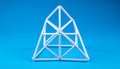 Stable Framework of a Geometric Pyramid Model Royalty Free Stock Photo