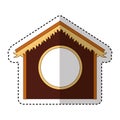 Stable manger isolated icon Royalty Free Stock Photo
