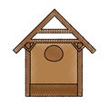 Stable wood manger icon Royalty Free Stock Photo