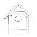 Stable wood manger icon Royalty Free Stock Photo