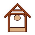 Stable wood manger icon Royalty Free Stock Photo