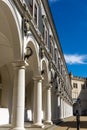 The stables and courtyard of the royal castle in Dresden