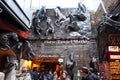 Stables Market Entrance Featuring Horses