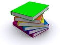 Stack of 3d books