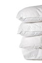 A stack of 4 white pillowcases Royalty Free Stock Photo