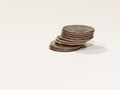 Quarter Stack Right Royalty Free Stock Photo