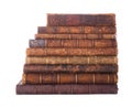 Stack antique books Royalty Free Stock Photo