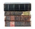 Stack of antique books, isolated on transparent background Royalty Free Stock Photo