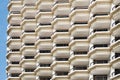 Stack array many floor and terrace hotel building Royalty Free Stock Photo