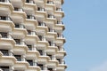 Stack array many floor and terrace hotel building Royalty Free Stock Photo