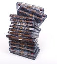 Stack audio cassettes Royalty Free Stock Photo