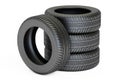 Stack of automobile tires, 3D rendering