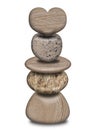 Stack of Balanced Rocks with Heart