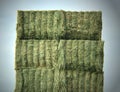 A stack of bales of hay Royalty Free Stock Photo