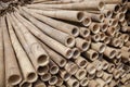 Stack of bamboo wood