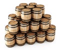 Stack of barrels