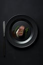 Stack of Beautifully Cooked Fillet Steak Generative AI Illustration