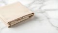 Stack of Beige Paper or Cardboard on Marble Surface Royalty Free Stock Photo