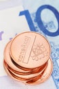 Stack of Belarus coins Royalty Free Stock Photo