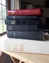 Stack of bibles Royalty Free Stock Photo