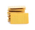 Stack of biscuit, pineapple jam Royalty Free Stock Photo