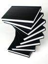 Stack of black books