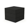 Stack of black textured paper sheets Royalty Free Stock Photo