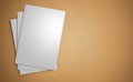Stack of blank book templates Royalty Free Stock Photo