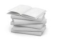Stack of blank books Royalty Free Stock Photo