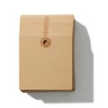 Stack of Blank Brown Paper Tags Royalty Free Stock Photo