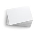 Stack of blank business card. Royalty Free Stock Photo