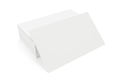 Stack of blank business card on white background. 3d rendering Royalty Free Stock Photo