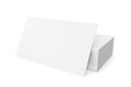 Stack of blank business card on white background. 3d rendering Royalty Free Stock Photo