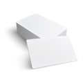 Stack of blank business card. Royalty Free Stock Photo