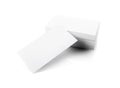 Stack of blank business cards Royalty Free Stock Photo