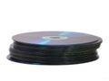 Stack of Blank DVD Discs Royalty Free Stock Photo