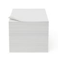 Stack of blank lined paper sheets ready for writing Royalty Free Stock Photo