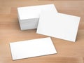 Stack of blank name cards Royalty Free Stock Photo