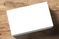 Stack of blank name cards