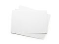 Stack of blank papers isolated on white background Royalty Free Stock Photo